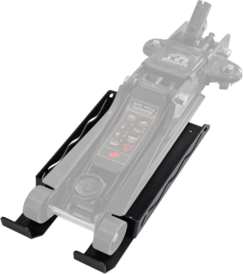 OMMUU Floor Jack Stand Rack Wall Mount Organizer for Enclosed Race Trailer Accessories，Truck Hydraulic Trolley Jack Holder Storage Rack Brackets Tower Car Tool（No Screws Installed - Image 2